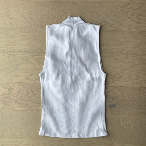 Wilfred Free ribbed sleeveless mock neck top - Picture 4 of 4